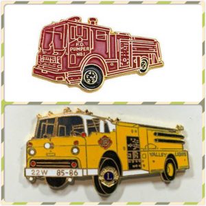 Firefighter Car Custom Enamel Pins