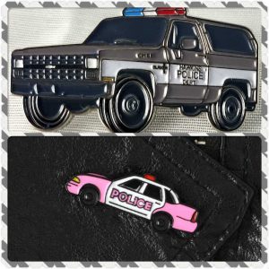 Police Car Enamel Pins