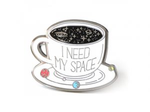 My Space Coffee Enamel Lapel Pin