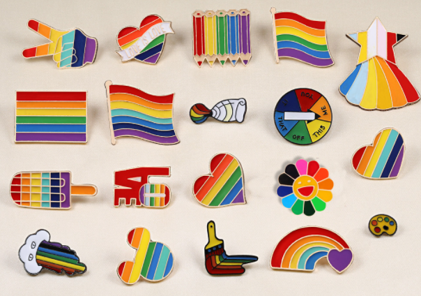 Rainbow Enamel Pins