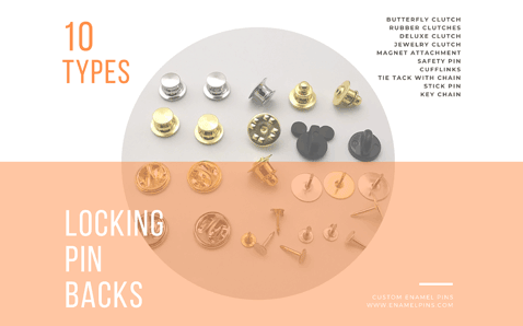 10 Locking Pin Backs Help To Keep Your Pins Secure