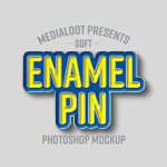 Enamel Pin Mockup