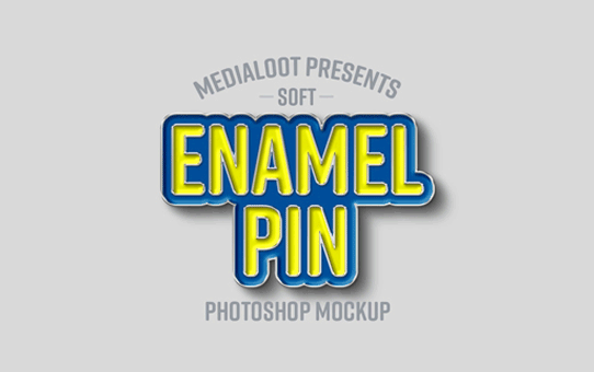 Enamel Pin Mockup